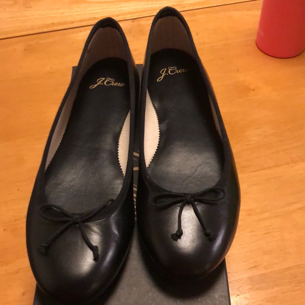 Classic Unstructured Leather Ballet flats, sz 7
